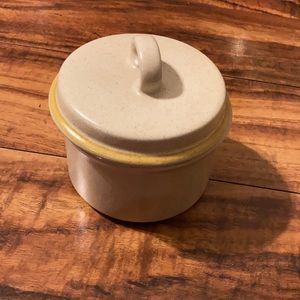 Garden festival small stoneware crock made in Japan